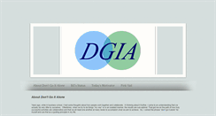 Desktop Screenshot of dontgoitalone.com